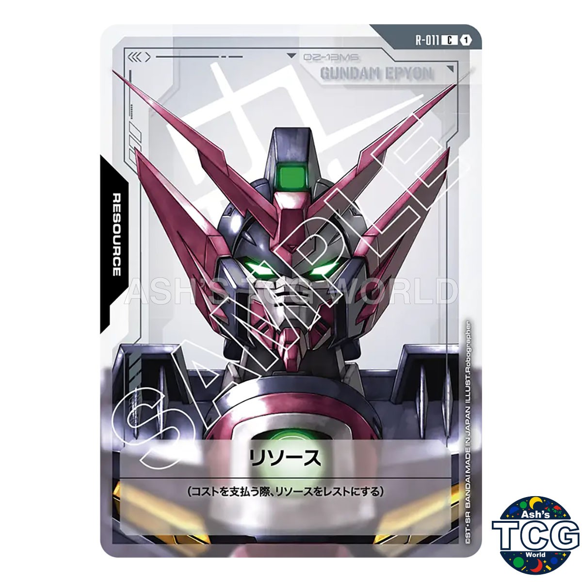 Resource C Gundam Epyon R-011 Dual Impact Gundam Card Game Japanese