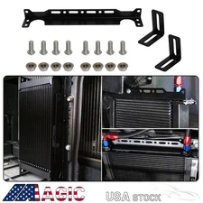 Universal British Transmission Oil Cooler 248mm Mounting Bracket Black