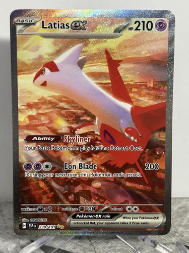 Latias ex Special Illustration Rare 239/191 Sv08: Surging Sparks Holo Pokemon NM