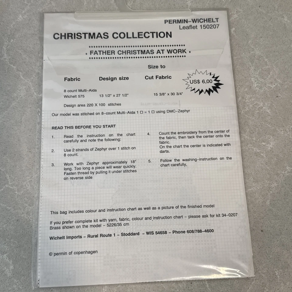 Permin of Copenhagen: Christmas Collection Needlework Cross stitch #150207 - Image 3 of 3