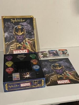 Splendor Marvel Board Game Thanos Pre-Owned Excellent Marc Andre Complete