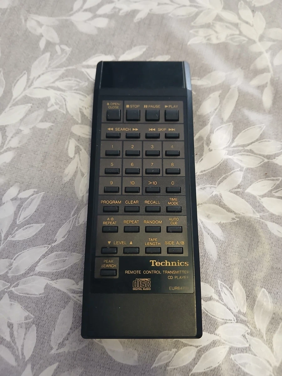 TECHNICS EUR64798 TRANSMISOR DE CONTROL REMOTO REPRODUCTOR DE CD GENUINO ORIGINAL
