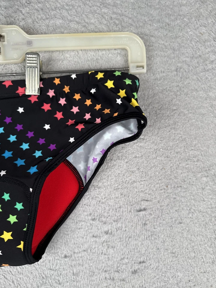 Mujer Acolchado Ciclismo Calzoncillos Ropa Interior Grande Arco Iris Estampado Gamuza Forro Foto 2 de 4