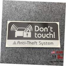 2X Car Styling Vinyl Tape Warning DO NOT Touch Anti-Theft System Auto 178x85mm