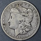 1893-CC $1 MORGAN SILVER DOLLAR KM# 110 Grade:  VG A6153