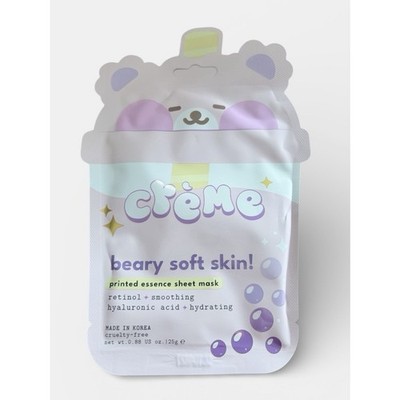 6X THE CRÈME Shop Beary Soft Skin!Printed Essence Sheet Mask Sealed Free Ship