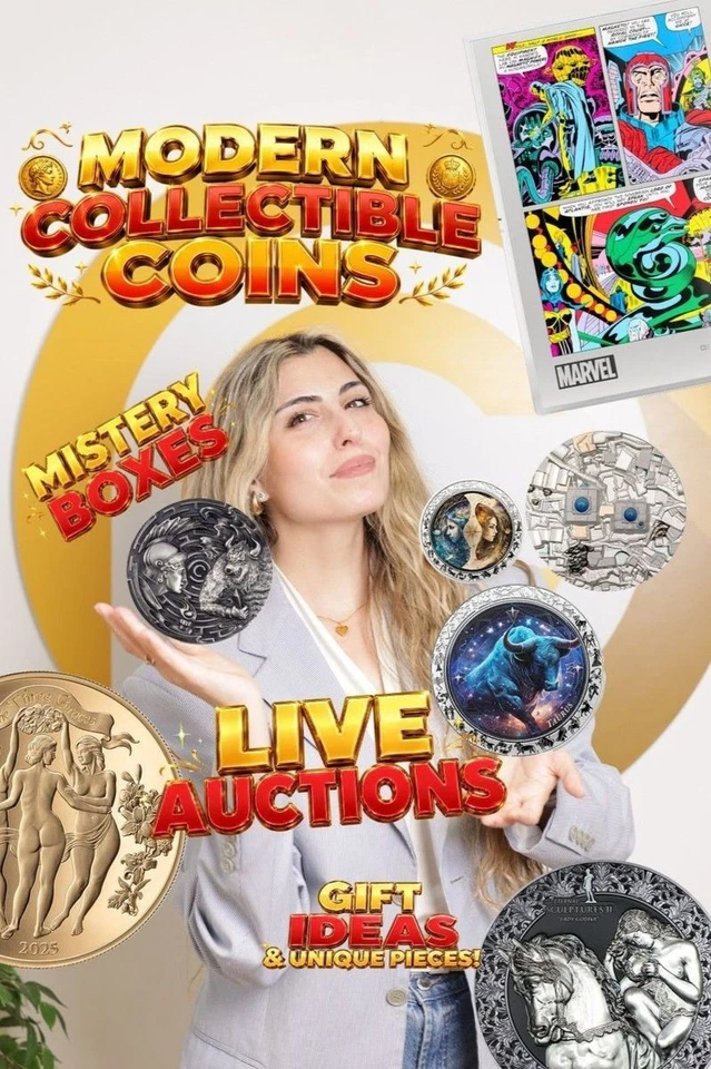 MODERN COLLECTIBLE COINS – LIVE AUCTIONS & BLIND BOXES!