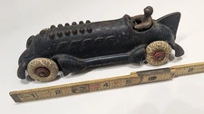 AC Williams Cast Iron Racer Larger Race Car 8 1/4"