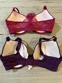 LOT of 10 Women's VICTORIA'S SECRET Underwire Bras Size 32DDD (8) & 34DD (2)
