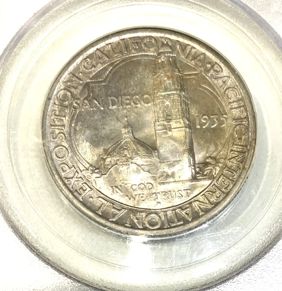 1935 S San Diego Commerorative  half dollar - PCGS Slabbed MS64 - Image 4 of 4