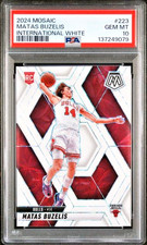 PSA 10 Matas Buzelis RC Mosaic #223 WHITE Sparkle/Prizm #/25 Bulls Rookie