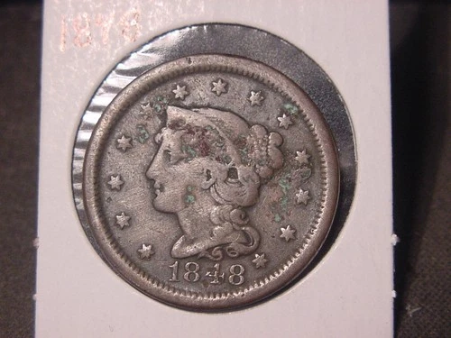 Photo of a 1848-P Large Cent from an eBay listing that sold on Jul 23, 2026