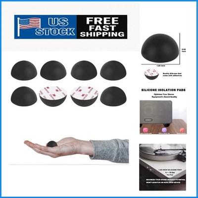 High-Performance Anti-Vibration Speaker Pads for Crystal Clear Audio - 8 Pack