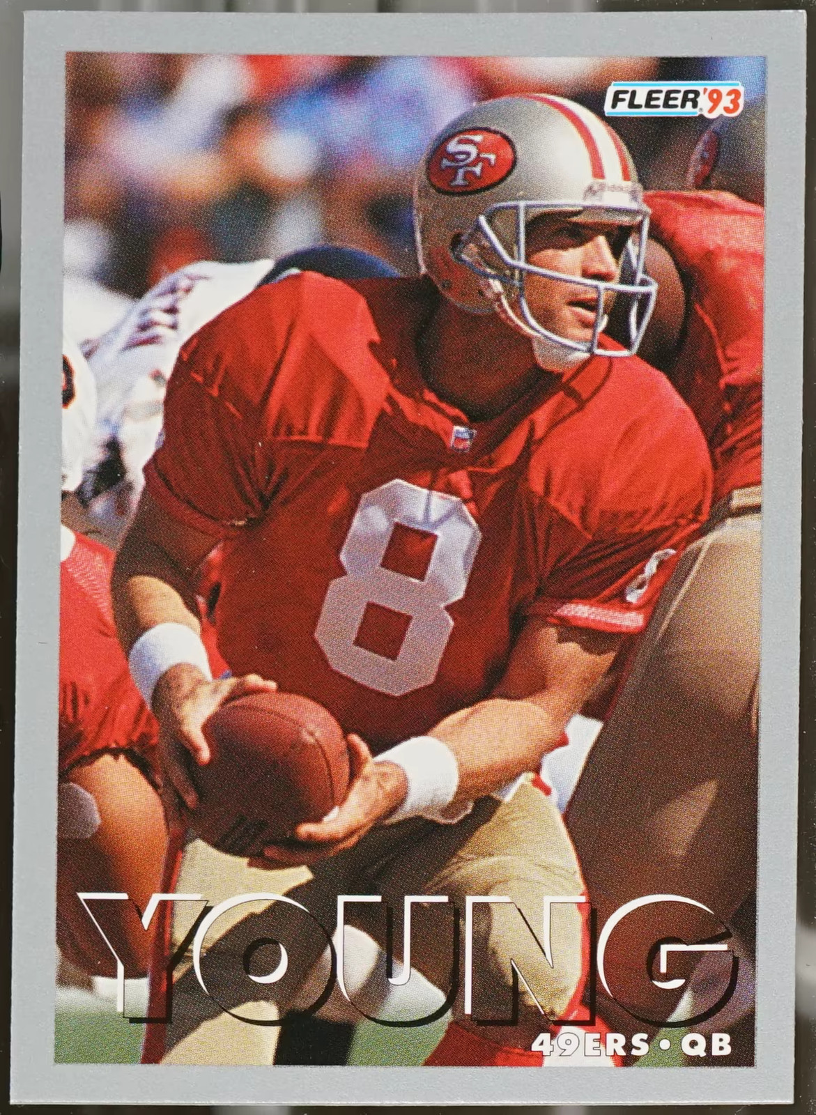 1993 Fleer Shell FACT #27 Steve Young Football NM