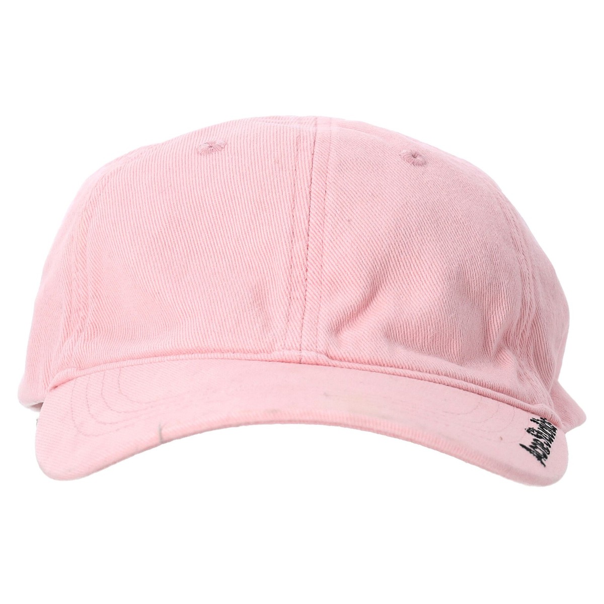 Acne Studios Pink Cotton Twill Logo Baseball Cap Female Pink One