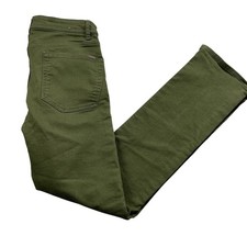 Jachs New York 32 Mens Olive Green Cotton Blend Zipper Pants Pockets