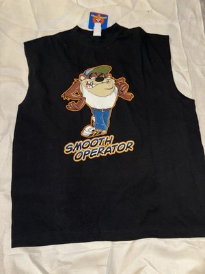 Vintage 90s Looney Tunes Warner Bros Taz Smooth Operator Sleeveless T-shirt 2x-L