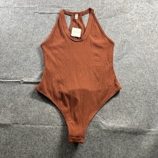 Free People Intimately Racerback Speed Dial Bodysuit Women s Small Snap Ribbed