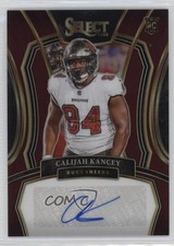 2023 Panini Select Rookie Signatures Maroon Prizm 25/75 Calijah Kancey Auto 03tv