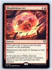 Blasphemous Act 238 Commander: Secrets of Strixhaven Magic: The Gathering NM