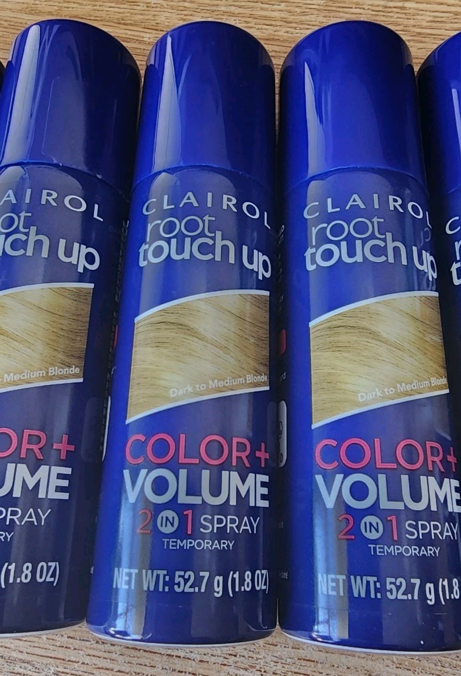 5 Clairol Root Touch Up Hair Color Volume Spray Temporary Dark To Medium Blonde