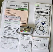 Canon PowerShot A310 Digital Camera  Original Papers PARTS ONLY