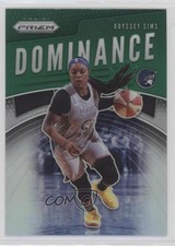 2020 Panini Prizm WNBA Dominance Green Prizm Odyssey Sims #7 0c5f