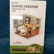 Rolife Super Creator Sweet Sips Tea DIY Miniature House Store