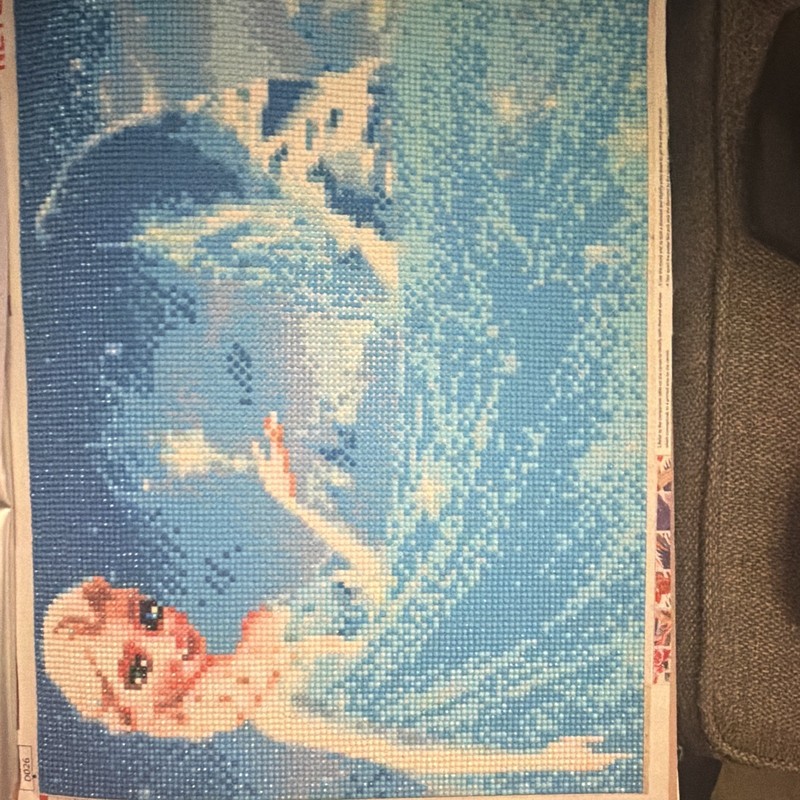 Handmade Diamond Painting Kit Wall Hanging Picture Princess in Blue Dress
