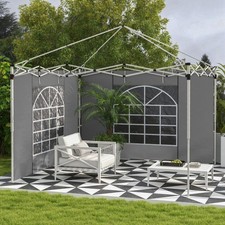 Image of Side Panels for 3x3(m) or 3x6m Pop Up Gazebo, with Windows and Doors