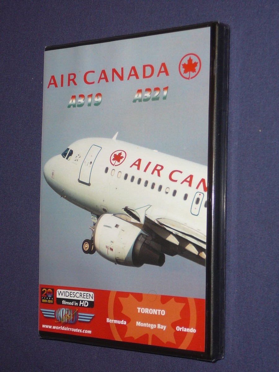 JUST PLANES COCKPIT VIDEO DVD : AIR CANADA A 319 321 new & sealed 