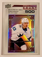 2022-23 Upper Deck Rookie Population Count 500 #PC-59 Thomas Bordeleau! SP!