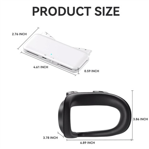 Cooling Fan For Quest 2 Face Cushion Adjustabled Comfortable Interface Pad f - Afbeelding 3 van 7