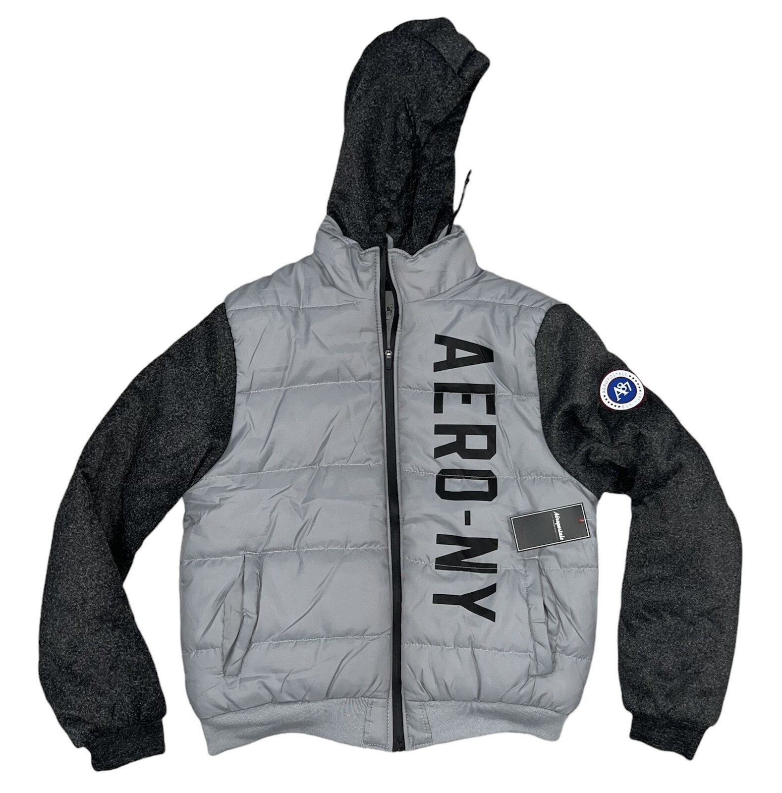Aeropostale Puffer Jacket With Hoodie 