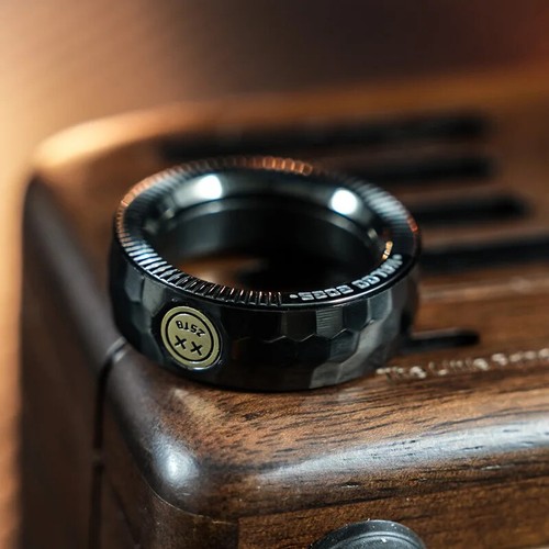 Anillo de párrafo trinquete juguete dedo giroscopio EDC mecánico empuje deslizante - Imagen 19 de 22