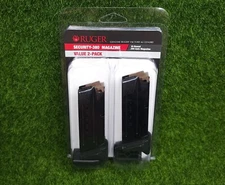 Ruger OEM Security-380 10 Round .380 Auto Magazine Set - Value 2 Pack - 90729