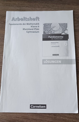 Lösungsheft zu Arbeitsheft ''Fundamente der Mathematik Klasse 6'' RLP Gymnasium
