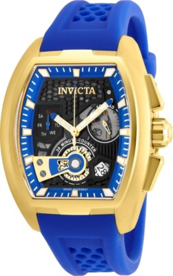 Invicta Diablo Gold Skeleton 26399 SWISS Quartz 42Mm Day/Date Chrono Men's Watch