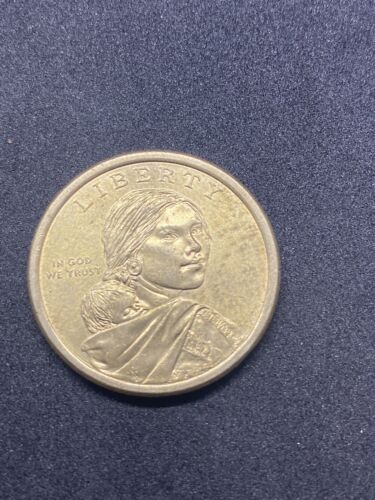 2010-D $1 Great Law of Peace Native American Dollar Coin US Sacagawea Gold Color - Picture 3 of 6