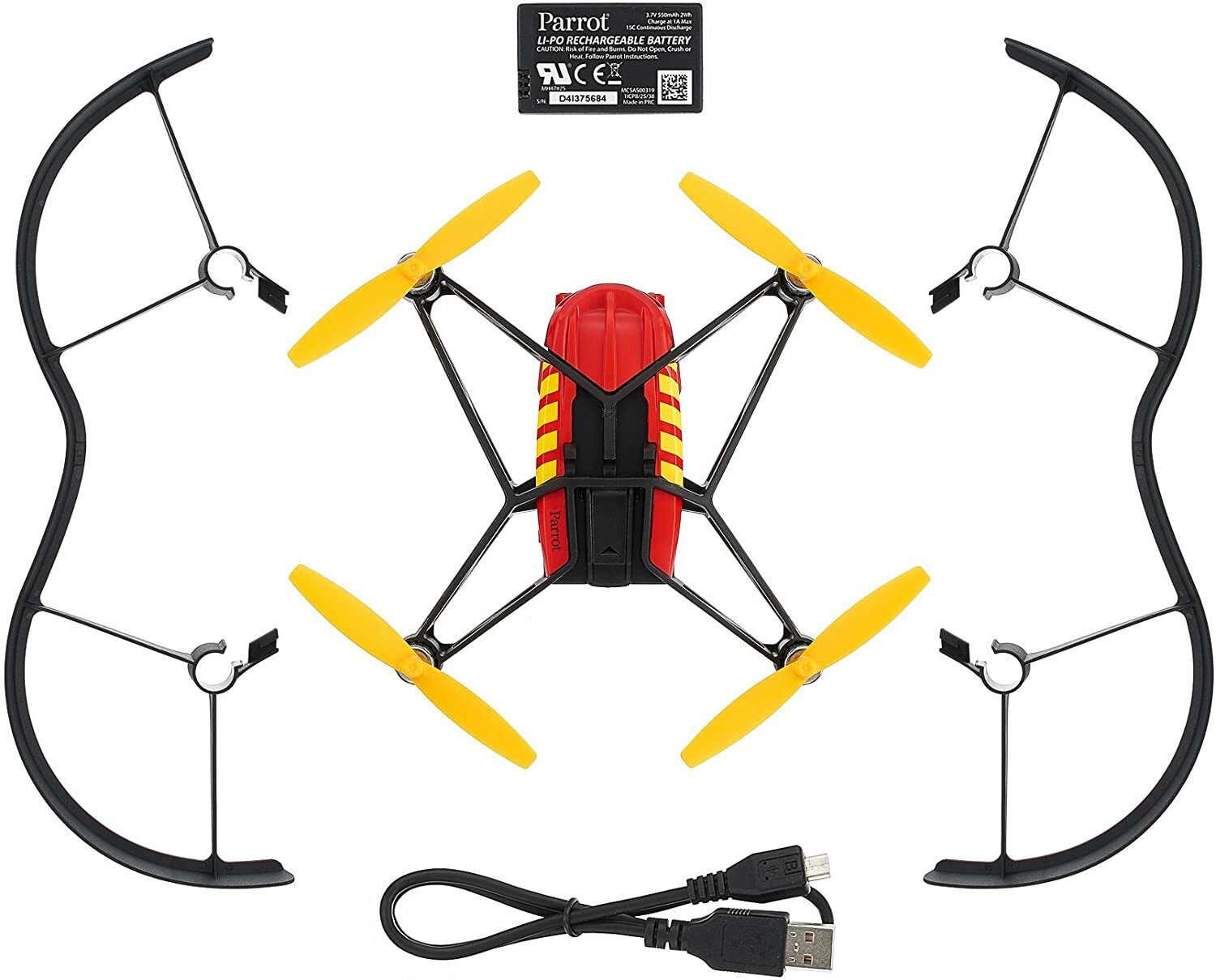 parrot evo airborne night drone blue