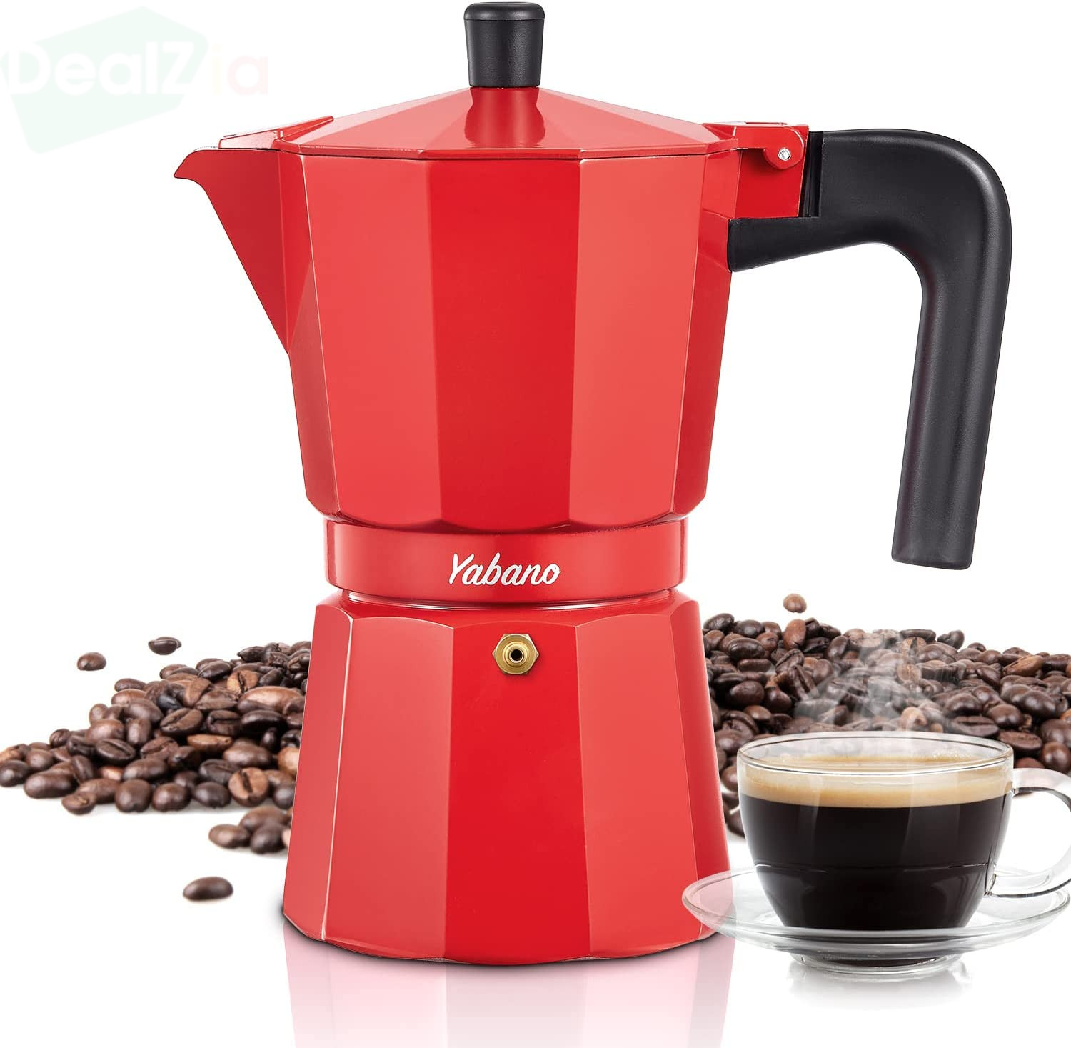 3 Cup Italian Stovetop Espresso Maker Moka Coffee Pot Gas/Stovetop Cappuccino