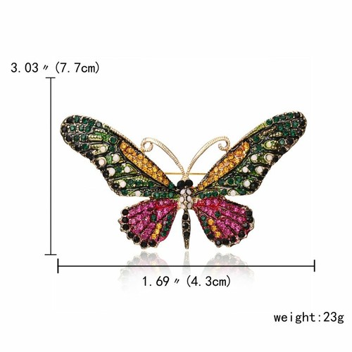 Wholesale Wedding Bridal Crystal Pearl Animal Insect Brooch Pin Jewellery Party - Picture 18 of 138