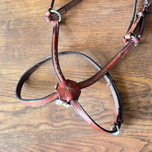 Edgewood Raised Fancy Stitch Figure Eight Noseband Oversize EUC - Picture 4 of 9
