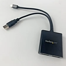 StarTech MSTDP122DP 2-Port Multi Monitor Adapter, DisplayPort 1.2 MST Hub, Dual
