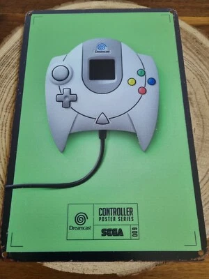🍀 Blechschild Metallschild Tin Sign Gaming Retro Sega Dreamcast Mängelexemplar