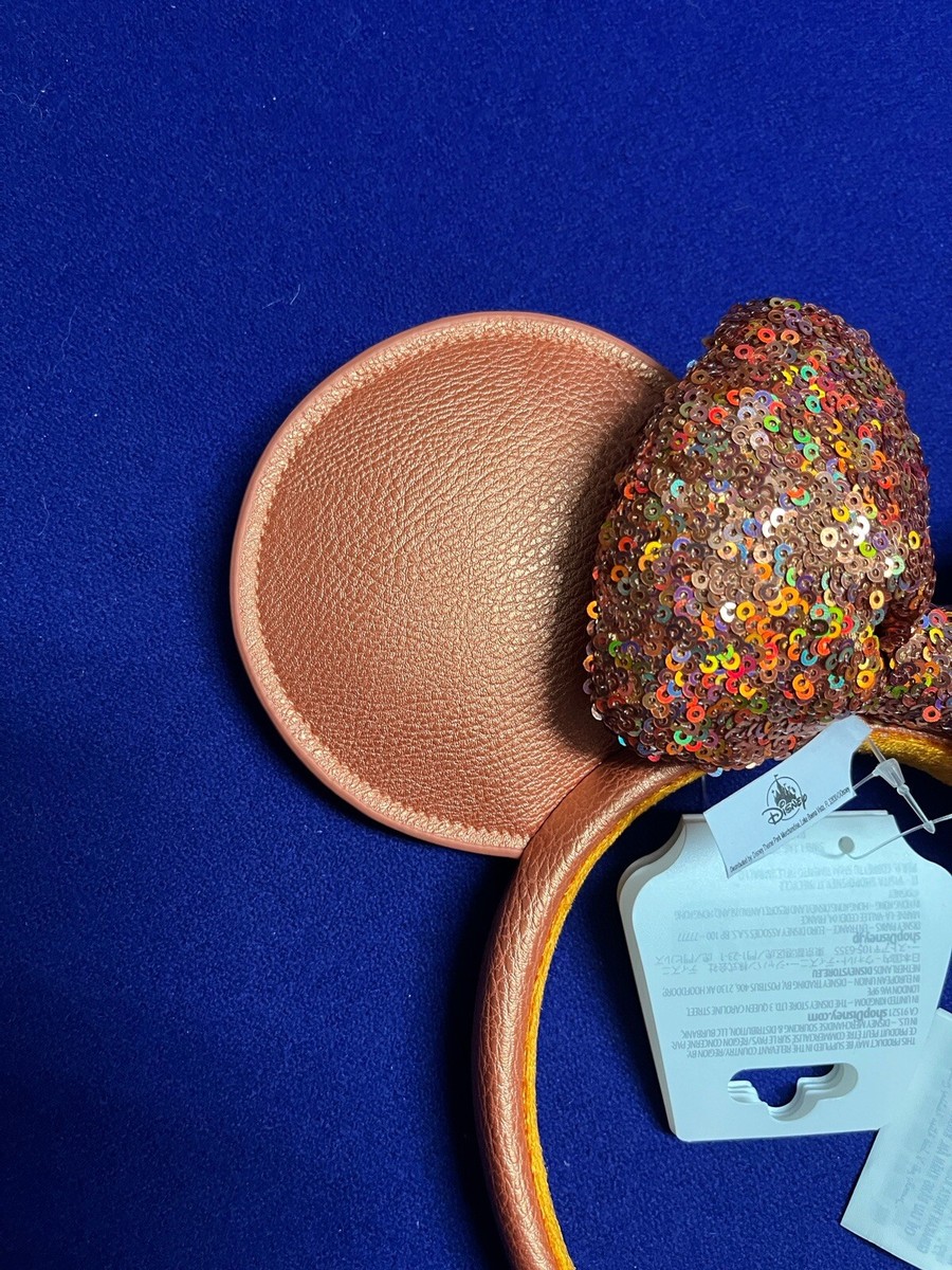 2024 Disney Parks Peach Punch Sequin Minnie Ears Headband  display picture 1