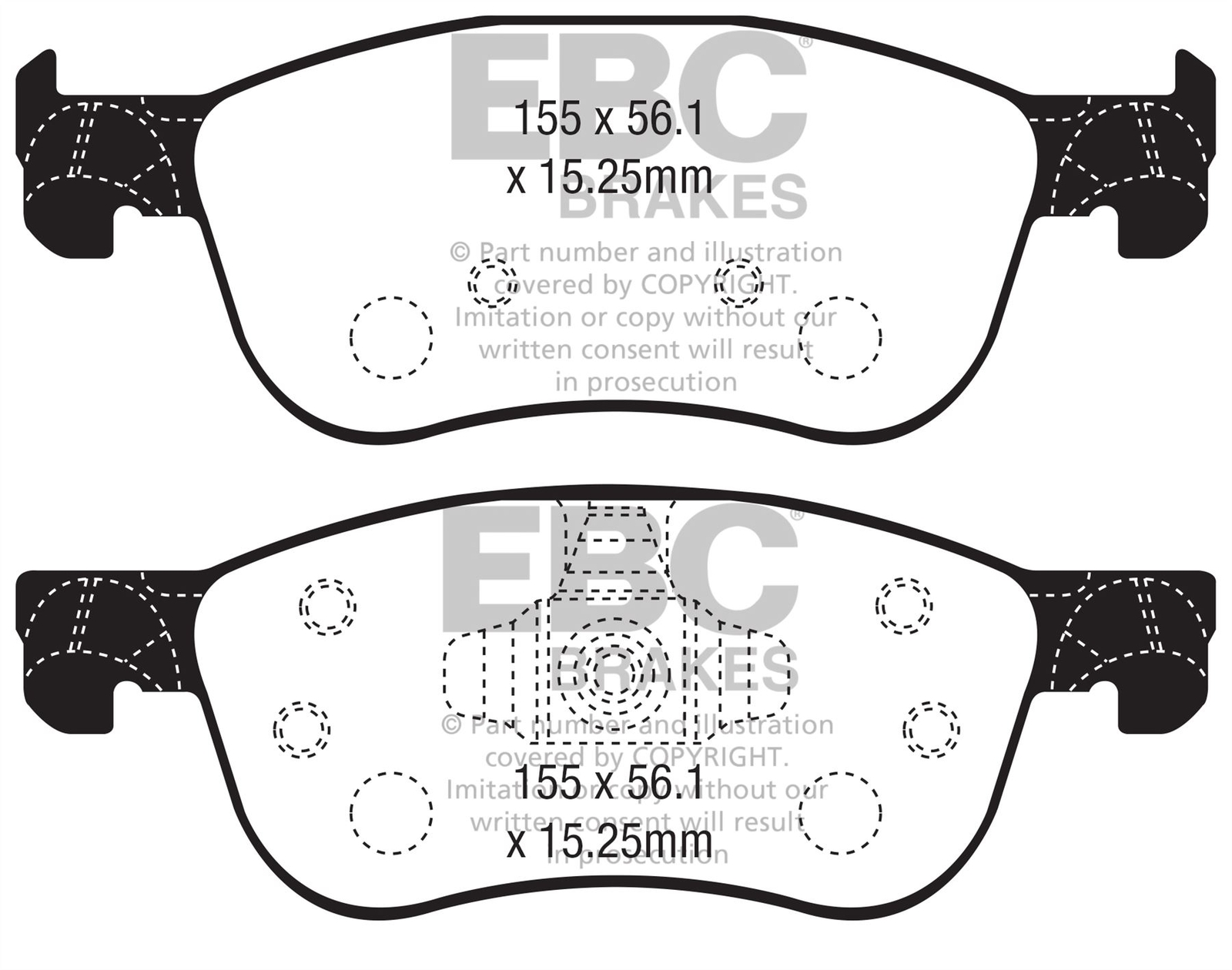 EBC DP52353NDX  Bluestuff Brake Pad Set