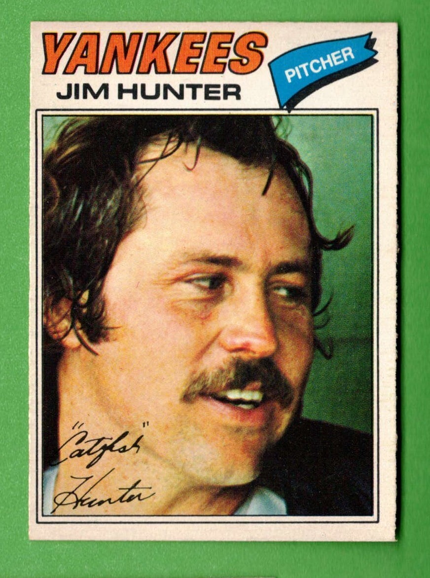 1977 OPeeChee OPC 10 Jim "Catfish" Hunter Baseball NRMINT NY