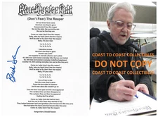 Buck Dharma Signed Blue Oyster Cult Dont Fear The Reaper Lyrics Sheet COA Proof.