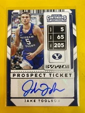 D49537  2020-21 Panini Contenders Draft Picks #128 Jake Toolson  AUTOGRAPH